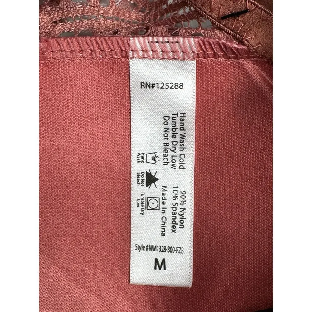 NWT Frederick's of Hollywood Finely Padded Bralette DUCE Pink‎ Women's Size M
